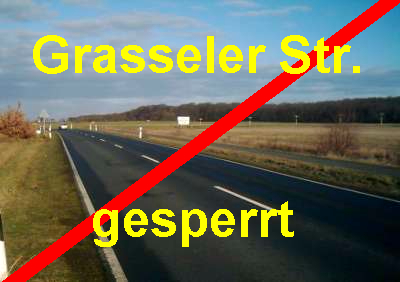 Grasseler Strasse gesperrt