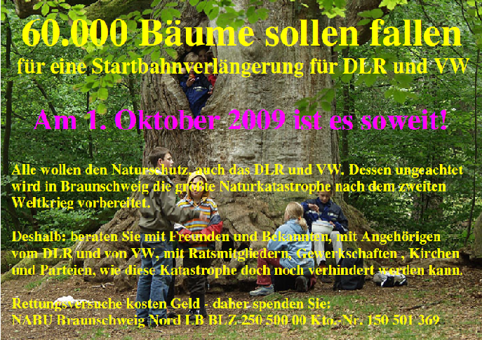 Flyer 60.000 Bäume